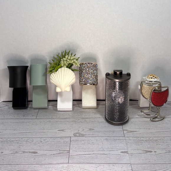 Bath Body Works 6 Wallflowers Fragrance Bulb Holders Set Lot Various Styles - Picture 7 of 9